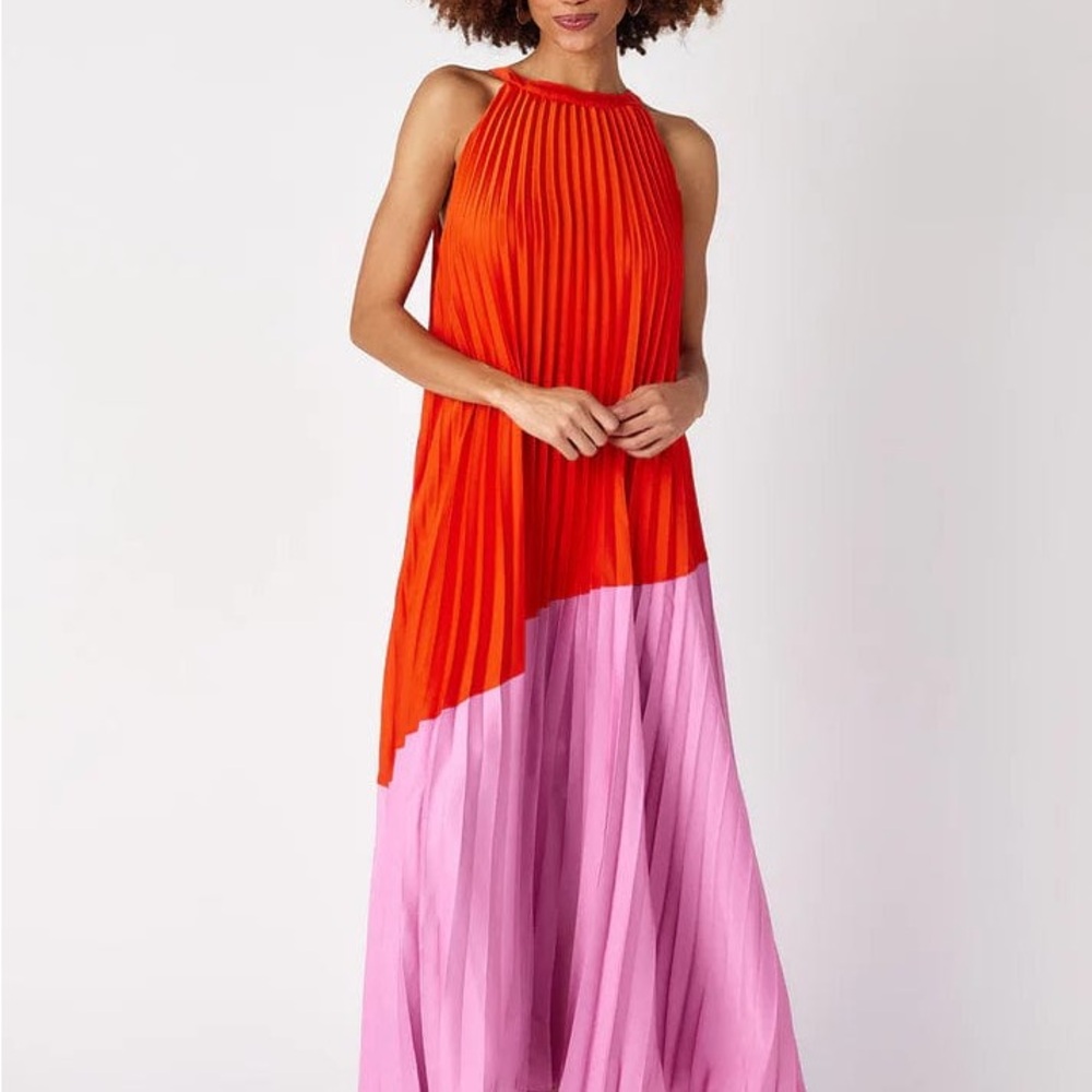 CROSBY by Mollie Burch June maxi Dress in Tropical Colorblock NWT